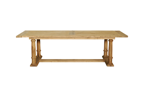 蒙頓原木長桌  |綠的建材|歐洲手工原木家具