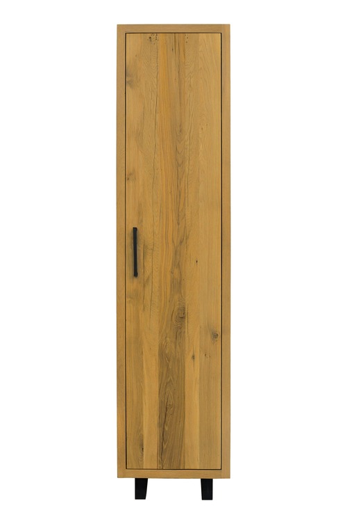 布魯塞爾原木櫃-單門右開  |綠的建材|歐洲手工原木家具