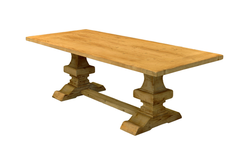 巴黎原木桌  |綠的建材|歐洲手工原木家具