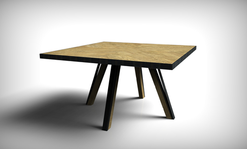 克萊爾拼接方桌  |綠的建材|歐洲手工原木家具