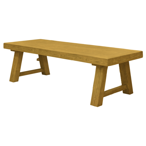 皇家經典原木長桌  |綠的建材|歐洲手工原木家具